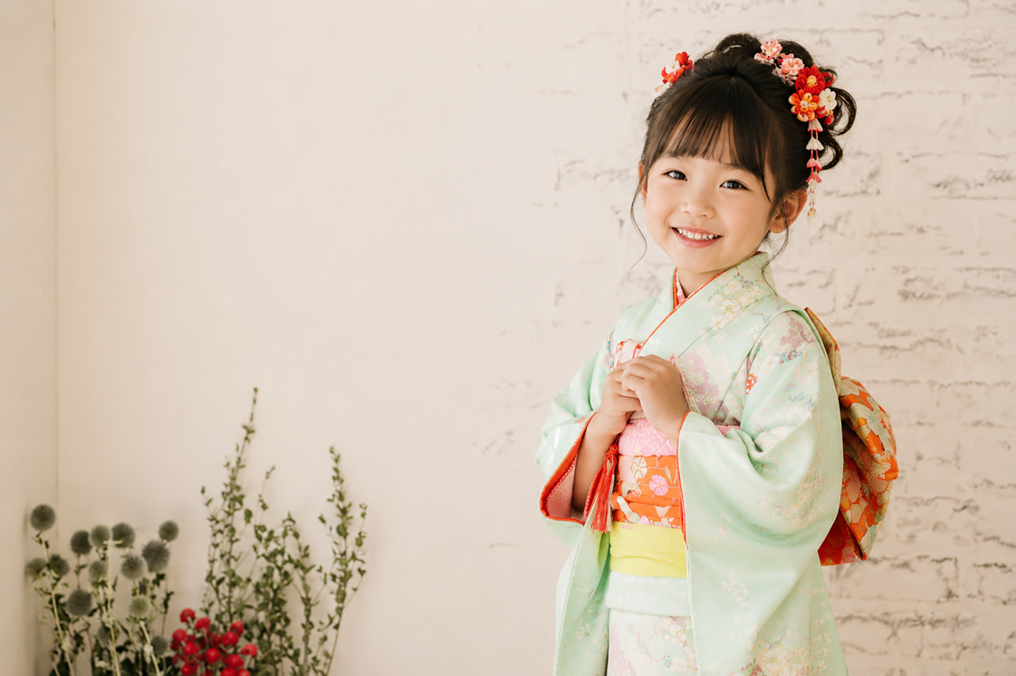 七五三写真,七五三撮影,7歳七五三,七五三女の子,七五三着物