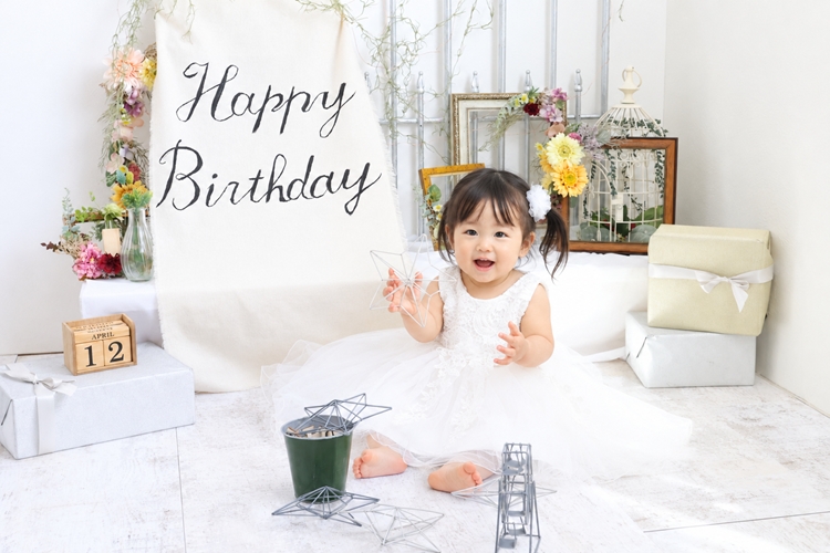 バースデー写真,バースデー,誕生日,女の子,誕生日のお祝い写真セット